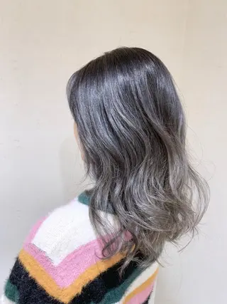 セミロング カラー パーマ ヘアアレンジ filo byFeria渋谷所属・縮毛矯正/美髪 髪質改善/石田幸輔のヘアスタイル