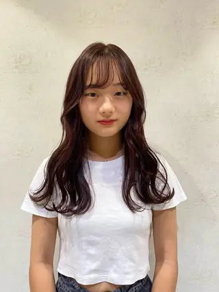 ロング カラー ヘアアレンジ izumi/ ボブ/パーマのヘアスタイル