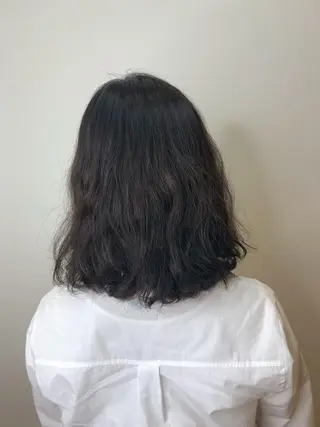 ミディアム パーマ 齋藤 らいのヘアスタイル