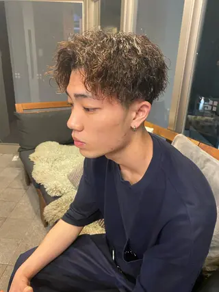 パーマ ヘアアレンジ メンズ men'slapis YUTOのヘアスタイル