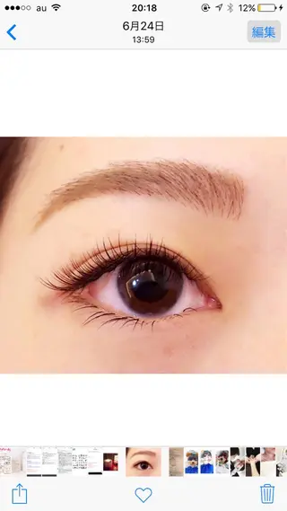 マツエク・マツパ アイコレクション西岐阜店所属・水谷 江里のマツエク・マツパデザイン