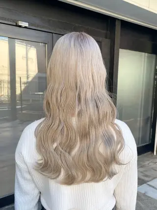 ロング カラー 透明感カラー｡:* ナナカ🌦️のヘアスタイル