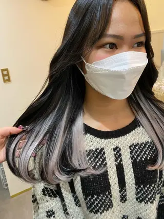 ロング カラー MOE🐈‍⬛🎀 エクステ/ワンホンのヘアスタイル