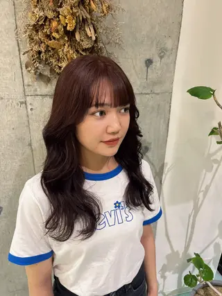 ロング カラー BLESS所属・森 梨奈🩷 カットモデル募集✂︎のヘアスタイル