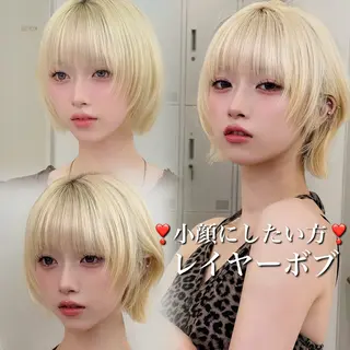 ショート 池袋/韓国風レイヤー 髪質改善【ugen】のヘアスタイル