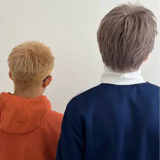 カラー メンズ メンズパーマ/ メッシュ📍ユリのヘアスタイル