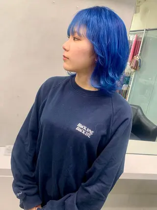 ミディアム カラー ヘアアレンジ 個性爆弾💣 ダブルカラー/ゆかのヘアスタイル