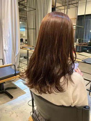 セミロング ベージュカラー/新潟 カラー特化/落合優吾のヘアスタイル