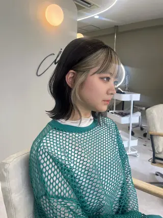 ミディアム くびれボブ🎀 くびれミディアム🎀のヘアスタイル