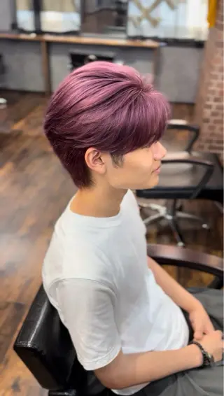 ショート カラー メンズ LiG所属・🔥【メンズ特化】江 坂／モデル／レオ🔥のヘアスタイル