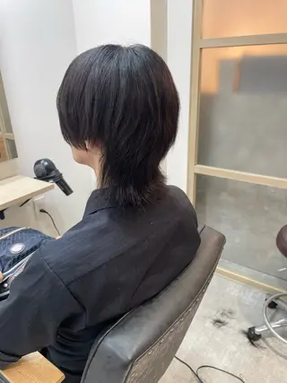 ミディアム メンズ EMANON新宿南口所属・🦄中性ウルフ ☁️Shiori🦄のヘアスタイル