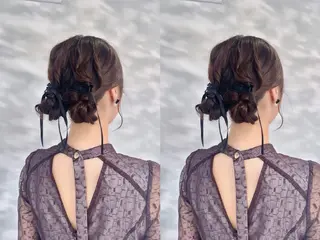 ミディアム ヘアアレンジ mimi☪️ 艶髪髪質改善/メンズのヘアスタイル