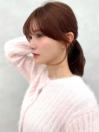 ミディアム カラー 韓国ヘア🇰🇷艶髪 カラー/yui‎💎のヘアスタイル