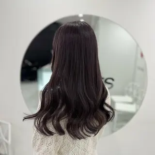 ロング カラー 🩵色落ち可愛い 寒色カラー🩵のヘアスタイル