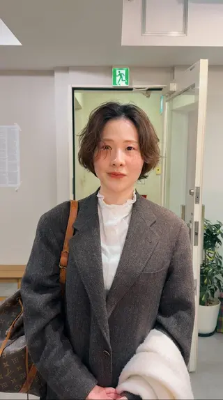 ショート パーマ パーマ＊ 顔まわり似合わせのヘアスタイル