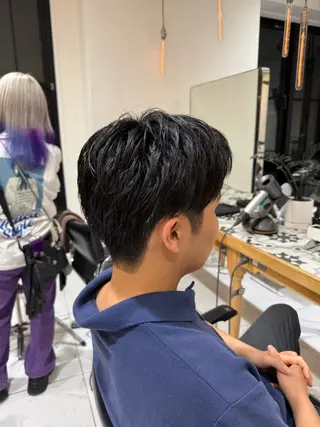 ショート メンズ 艶カラー/縮毛矯正 🫧terukaのヘアスタイル