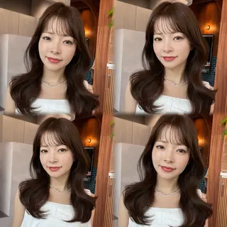 セミロング レイヤーくびれヘア アレンジmanakaのヘアスタイル