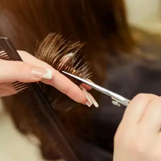 セミロング あや/くせ毛美容師 による縮毛矯正のヘアスタイル