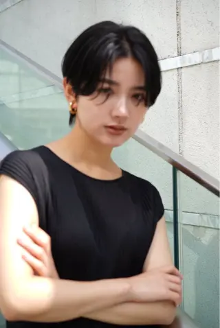 ショート soigné 表参道【ソワネ】所属・🖱️透明感カラー ×髪質改善Rikyuのヘアスタイル