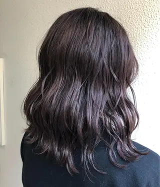 セミロング カラー edge.所属・くまがい みゆ【edge.】のヘアスタイル