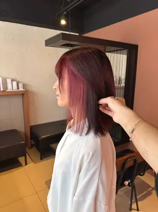 ミディアム カラー 🐺ウルフオタク🐺 ハイトーン/moeのヘアスタイル