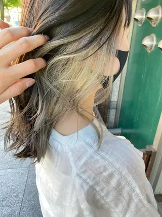 セミロング カラー 日比 貴大/ minim hairのヘアスタイル