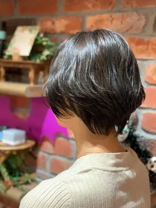 ショート カラー 髪質改善美容室Lust所属・美容室Lust💚 嶋崎 鷹のヘアスタイル