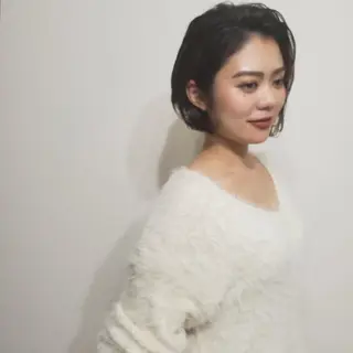 ショート カラー パーマ ヘアアレンジ See by merのマツエク・マツパデザイン