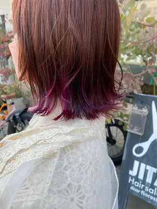 ミディアム カラー 艶髪🌟髪質改善✨ Zinaヤマダ チサのヘアスタイル