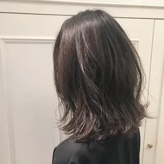 ミディアム カラー 大久保 愛のヘアスタイル
