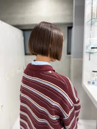 sena⌇ボブ ⌇透明感カラー🦙♡のヘアスタイル