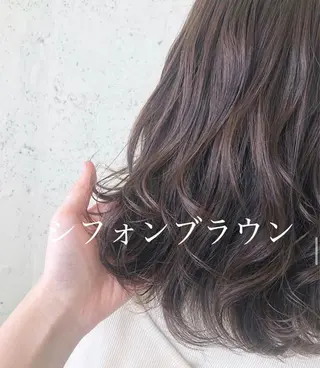 セミロング 🦋ミルクティーベー ジュ🦋mayukiのヘアスタイル