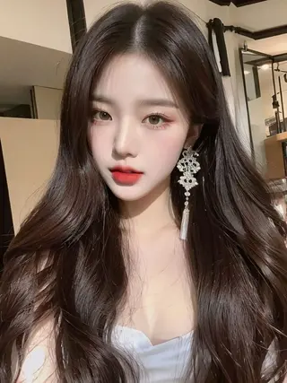 ロング カラー 大人上品ベージュ 🎀HARUNAのヘアスタイル