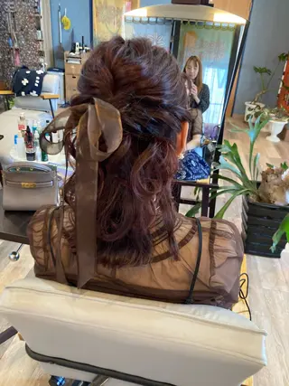 ミディアム 中野 紹江のヘアスタイル