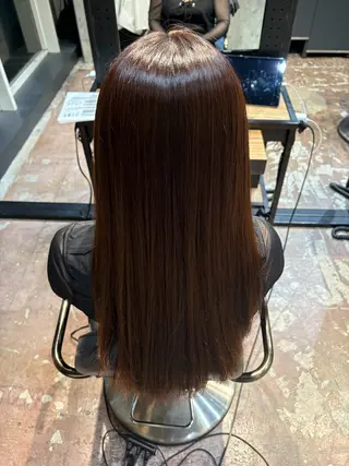 ロング ［縮毛矯正／カラー］ はるのりのヘアスタイル