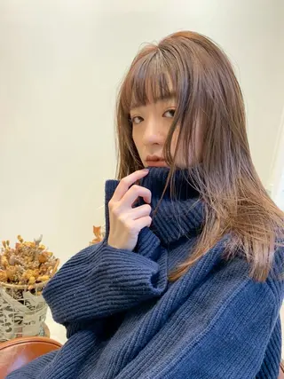 ロング カラー sakura ..のヘアスタイル