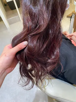 ロング カラー 梛木 唯のヘアスタイル
