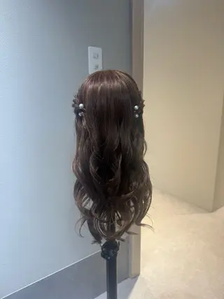 ロング NAVY 橋本心 縮毛矯正のヘアスタイル