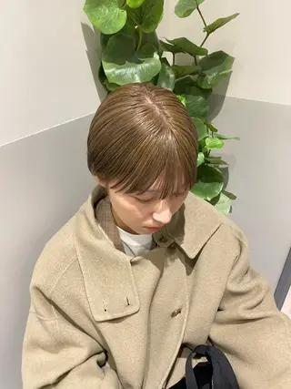 ショート カラー IVORY.所属・🟩くすみブラウン/ ショート/ボブ/大司のヘアスタイル