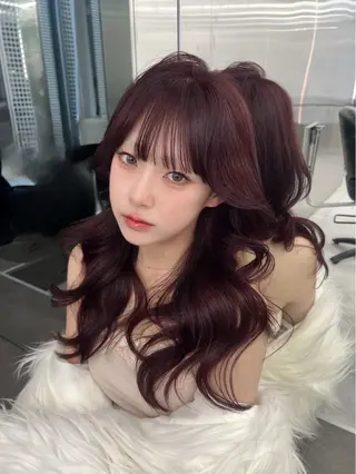 ロング 銀座/韓国/ワンホン 🤍艶髪🖤nahoのヘアスタイル