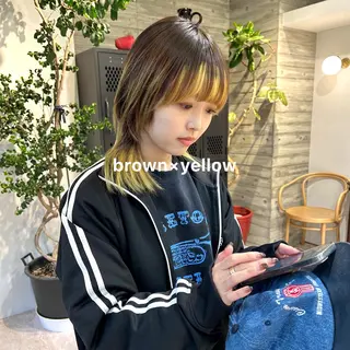 カラー 暖色カラー推し/ トヤエリコのヘアスタイル