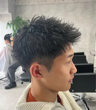 ショート メンズ 【店長】メンズ職人 短髪　ハイトーン🔥のヘアスタイル