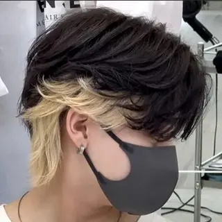 ミディアム カラー パーマ メンズ MEN'S HAIR SENSE 神南 【メンズヘア センス 】所属・♥️モテ髪美容師♠️ REIのヘアスタイル