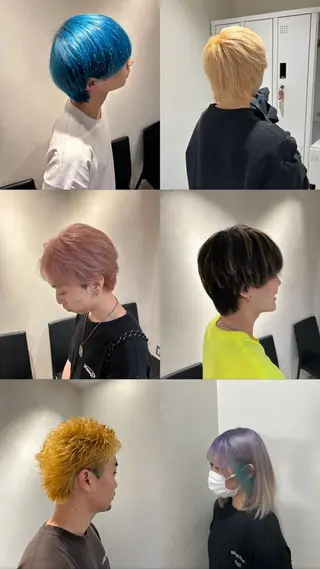 カラー メンズ AI TOKYO men’s 横浜所属・大森 萌生のヘアスタイル
