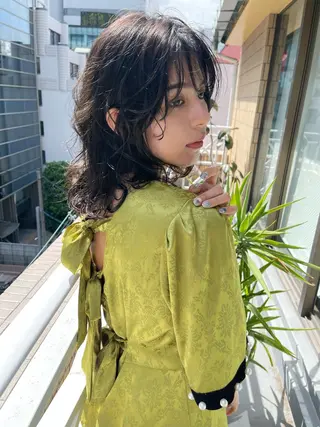 セミロング 韓国 / 中国ヘア 🦋Noniのヘアスタイル