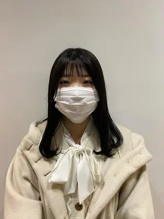 セミロング カラー 大人かわいい×艶髪 🤍塩川のヘアスタイル