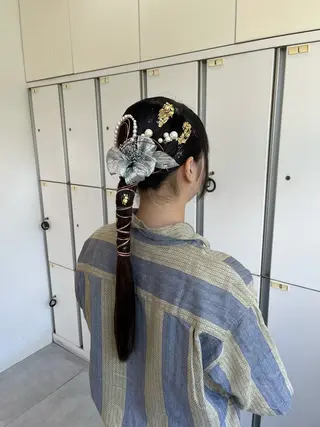 ロング ヘアアレンジ 🫧松尾彩舞樹🫧 アレンジ/艶カラー✨のヘアスタイル