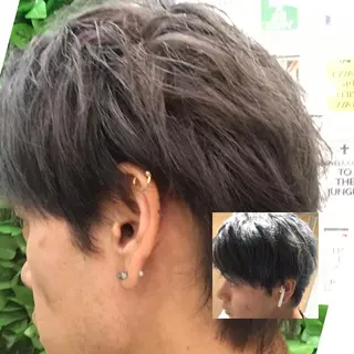 ショート カラー メンズ 〒hair snick （ヘアースニック）所属・吉原 頌平のヘアスタイル