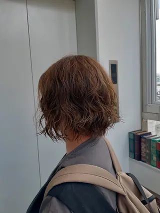 ショート カラー パーマ Clarus by artina所属・くびれヘア 似合わせ⭕️ユウキのヘアスタイル