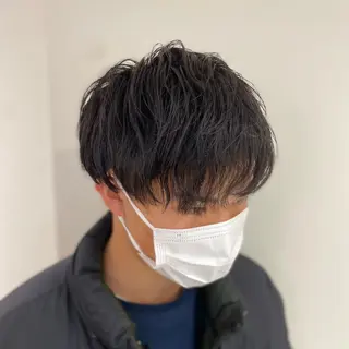 ショート パーマ メンズ 橋本 琉磨のヘアスタイル